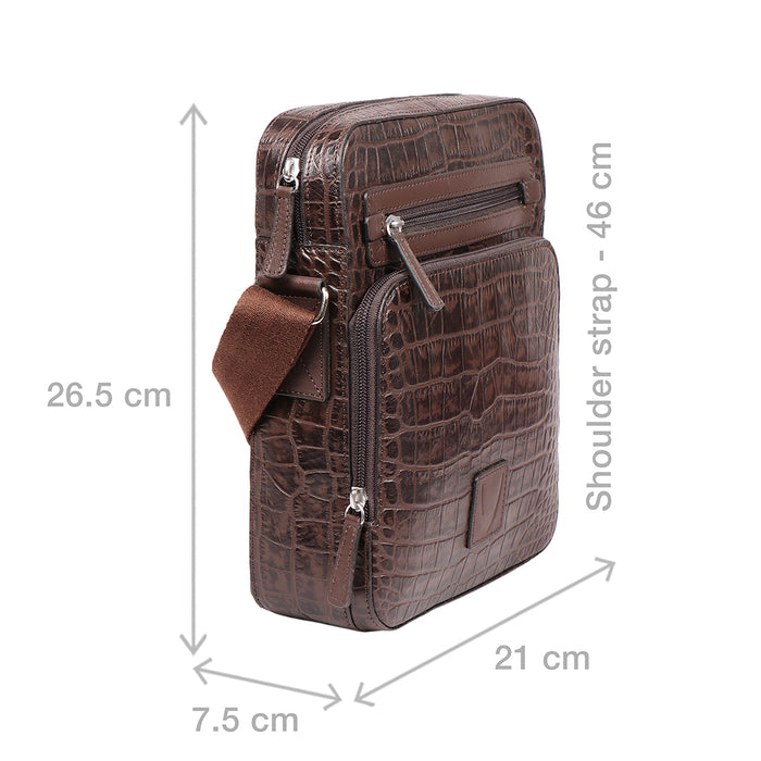 Boston 03 Brown Leather  Crossbody