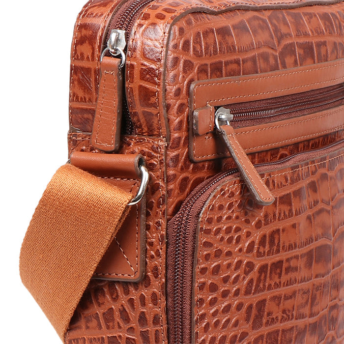 Boston 03 Tan Leather  Crossbody