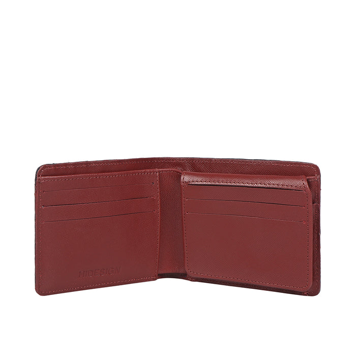Boston W1 Blue Leather Bi-Fold Wallet