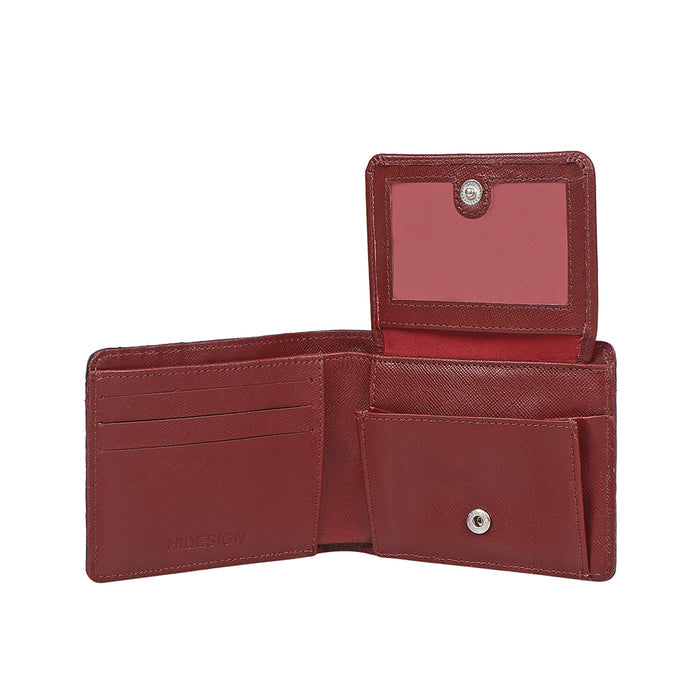 Boston W1 Blue Leather Bi-Fold Wallet