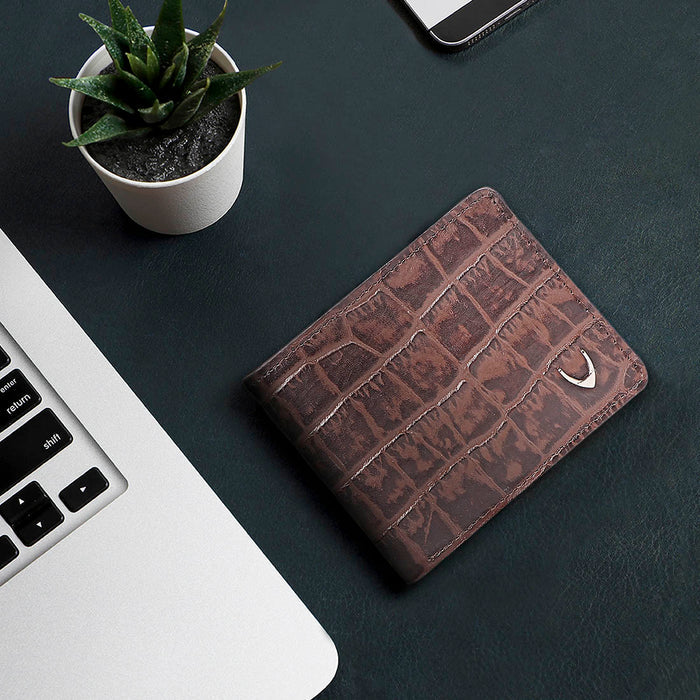 Boston W2 Brown Leather Bi-Fold Wallet