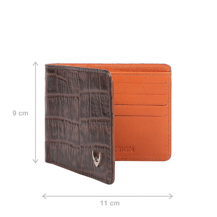 Boston W2 Brown Leather Bi-Fold Wallet