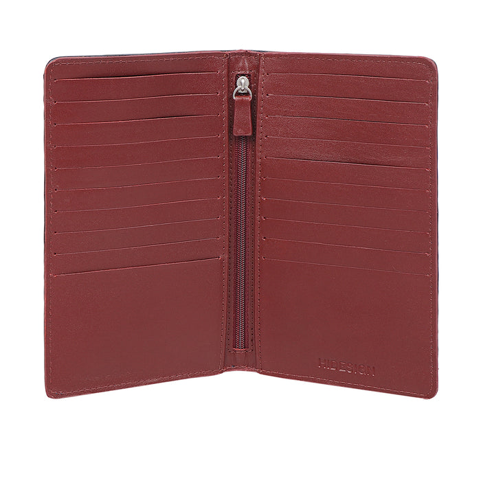 Boston W3 Blue Leather Passport Holder