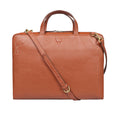 Boulder 01 Tan Leather  Briefcase