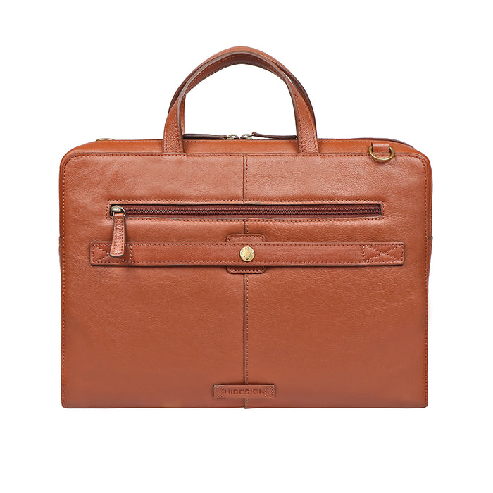Boulder 01 Tan Leather  Briefcase