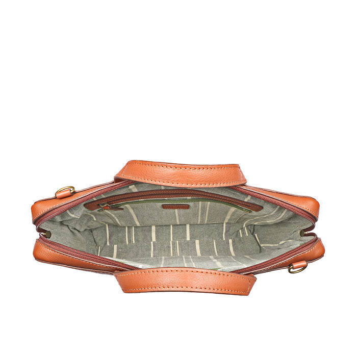 Boulder 01 Tan Leather  Briefcase