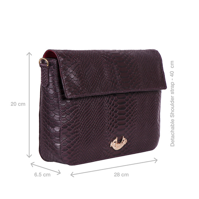 Boulevard 02 Sb Violet Leather Shoulder Bag
