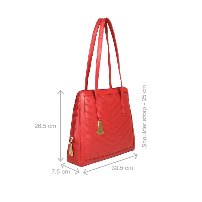 Boulevard 05 Sb Red Leather Tote Bag
