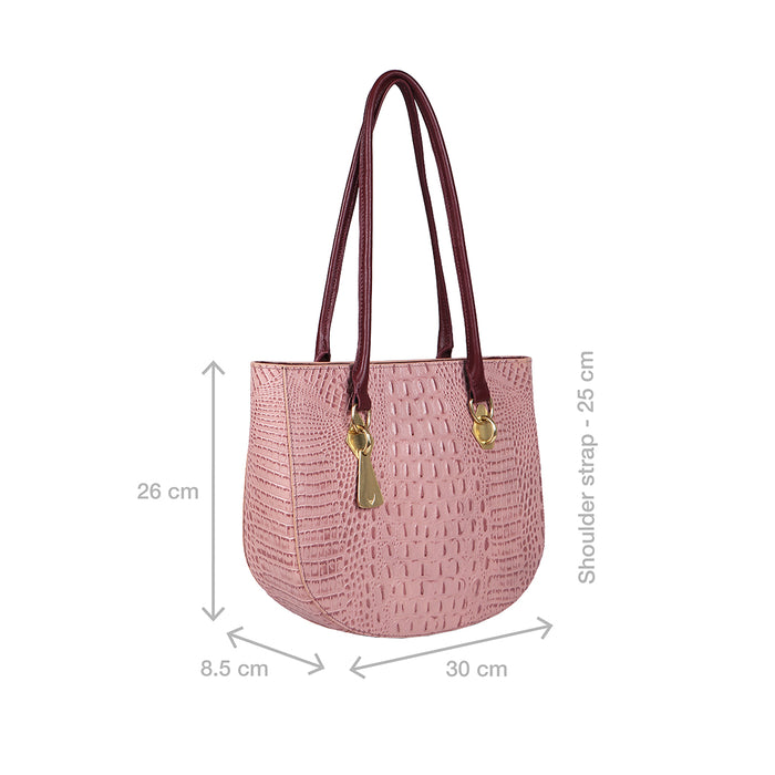 Boulevard 06 Sb Pink Leather Tote Bag