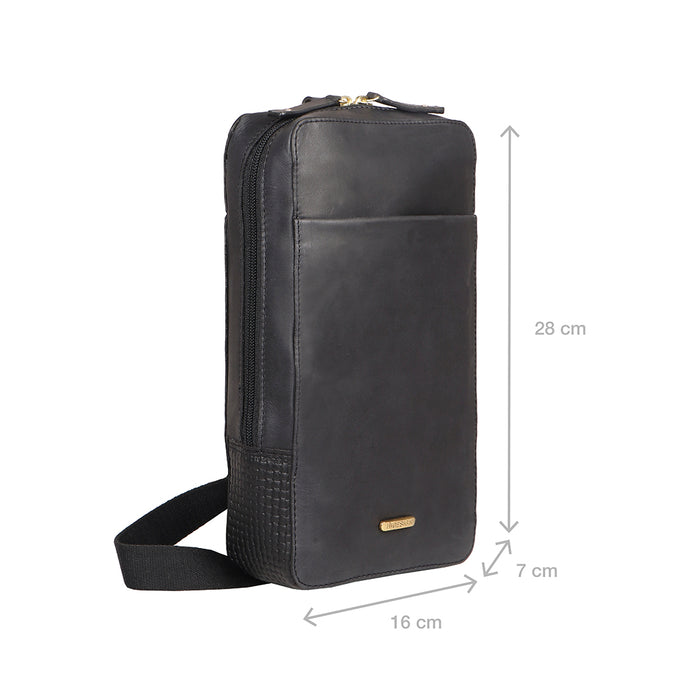 Boulevard 07 Sb Black Leather  Crossbody