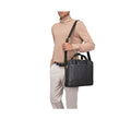 Boulevard 08 Sb Black Leather  Briefcase