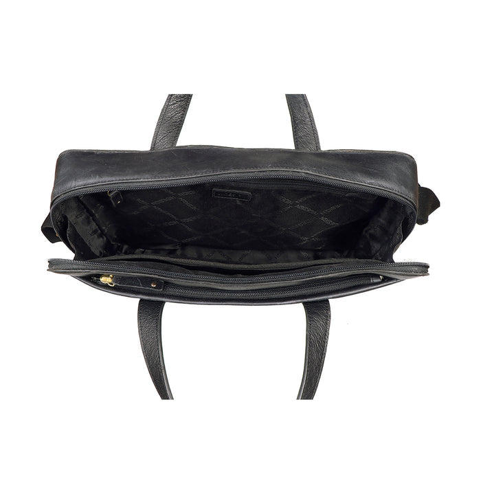 Boulevard 08 Sb Black Leather  Briefcase