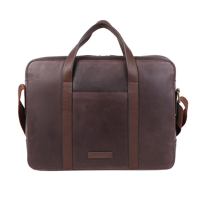 Boulevard 08 Sb Brown Leather  Briefcase