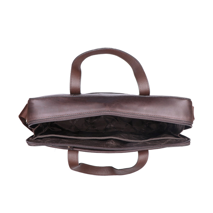 Boulevard 08 Sb Brown Leather  Briefcase