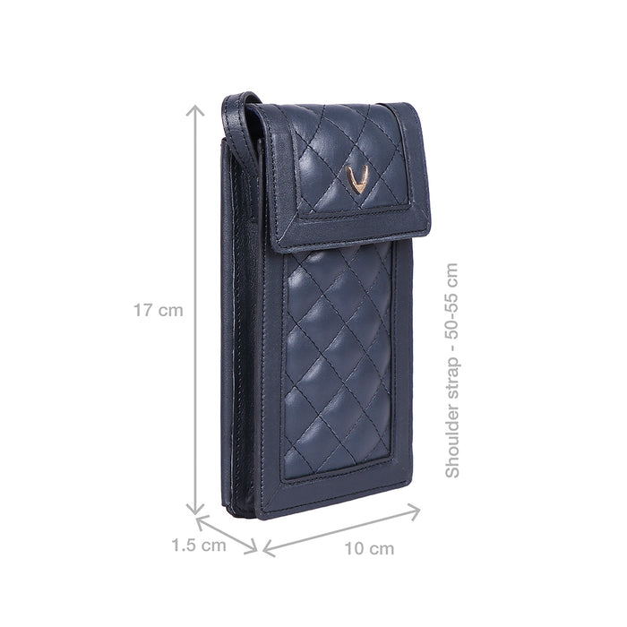 Boulevard W2 Sb Blue Leather Sling Wallet