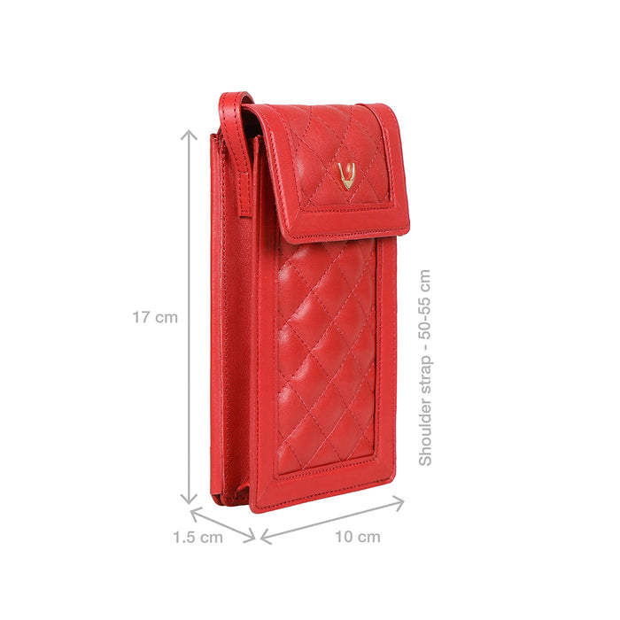 Boulevard W2 Sb Red Leather Sling Wallet