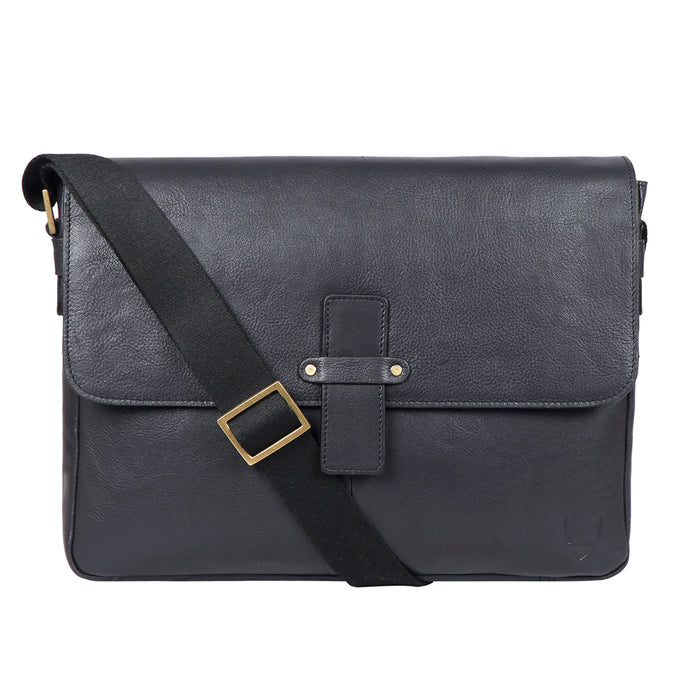 Bowfell 03 Blue Leather  Messenger Bag