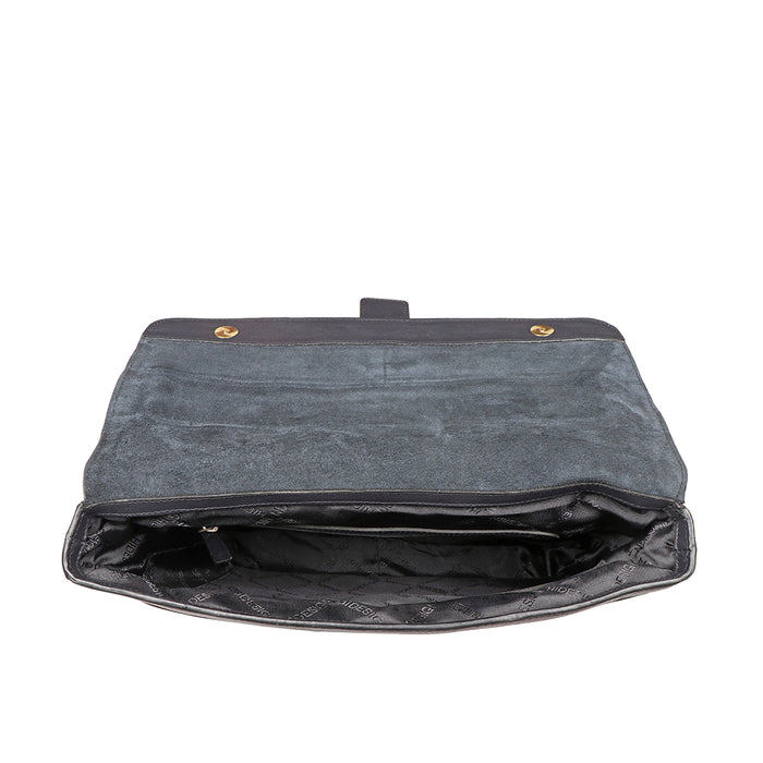 Bowfell 03 Blue Leather  Messenger Bag