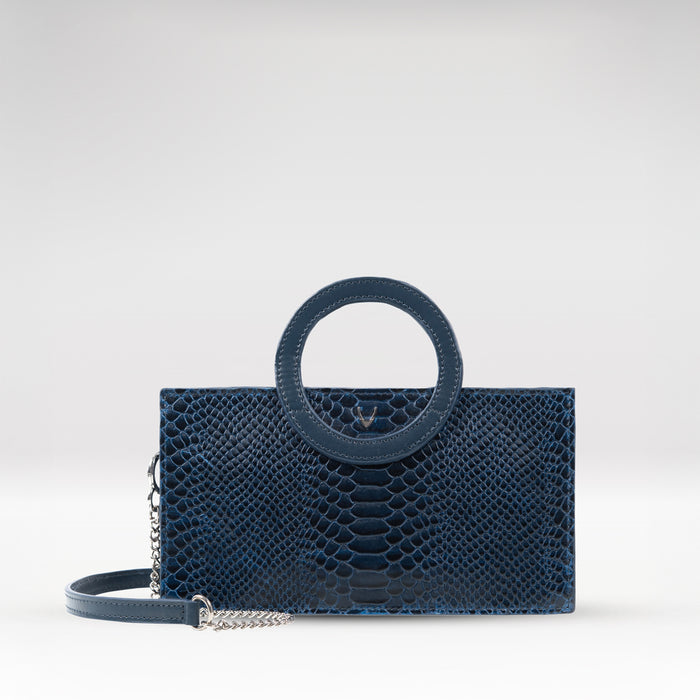 Brazilia 01 Blue Leather Sling Bag