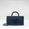 Brazilia 01 Blue Leather Sling Bag