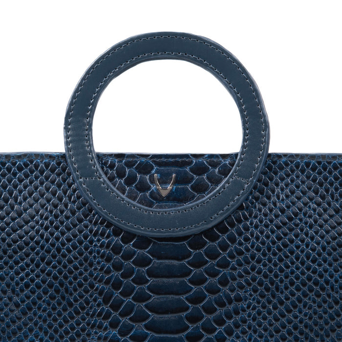 Brazilia 01 Blue Leather Sling Bag