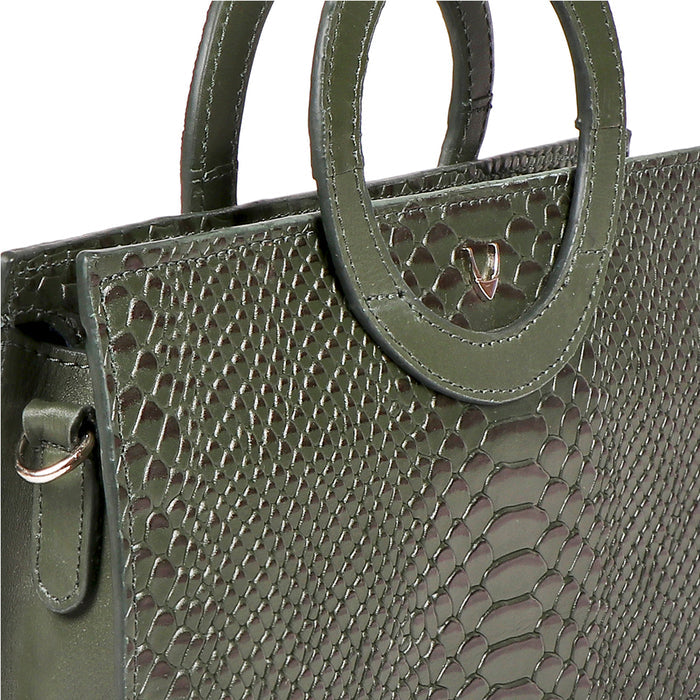 Brazilia 01 Green Leather Sling Bag