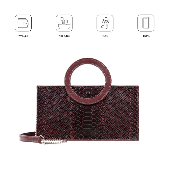 Brazilia 01 Marsala Leather Sling Bag