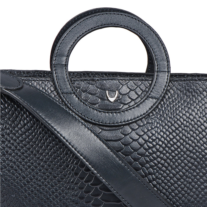 Brazilia 02 Blue Leather Crossbody