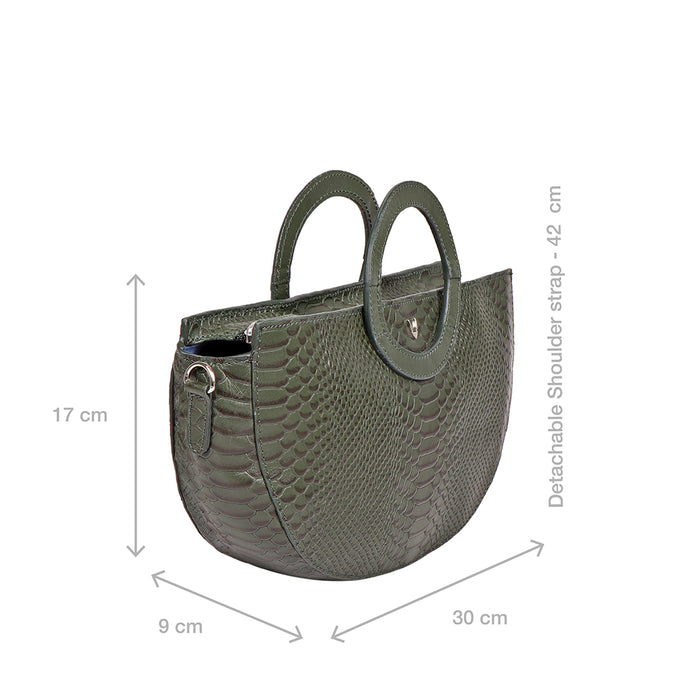 Brazilia 02 Green Leather Crossbody