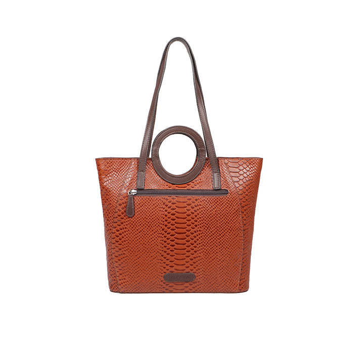 Brazilia 03 Tan Leather Tote Bag