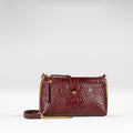 Brielle Red Leather Sling Wallet