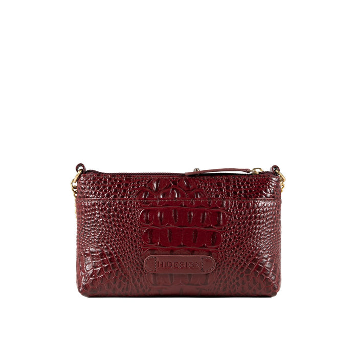 Brielle Red Leather Sling Wallet