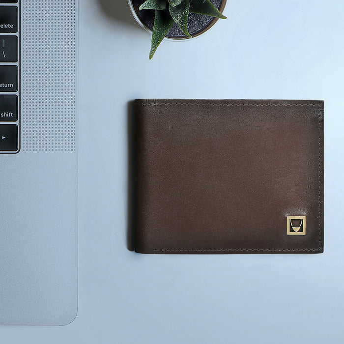 Burbank W1 Brown Leather Bi-Fold Wallet