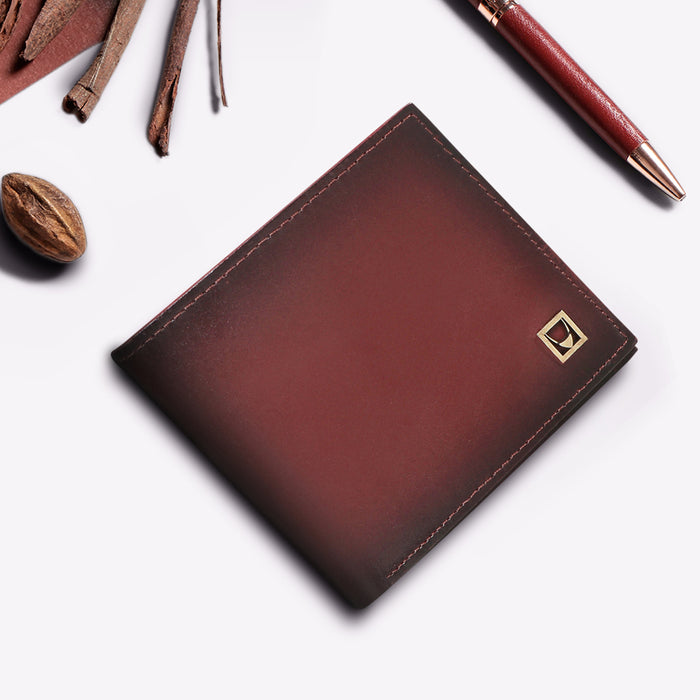 Burbank W1 Marsala Leather Bi-Fold Wallet