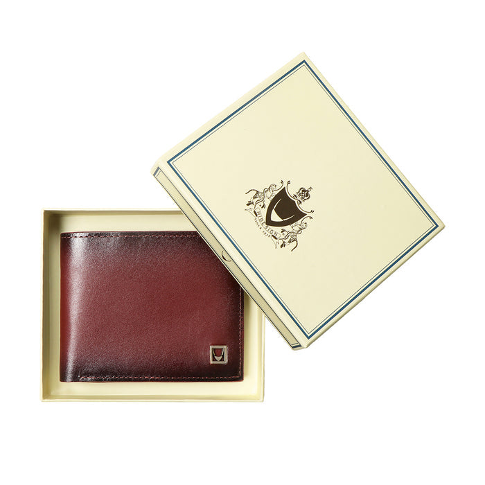 Burbank W1 Marsala Leather Bi-Fold Wallet