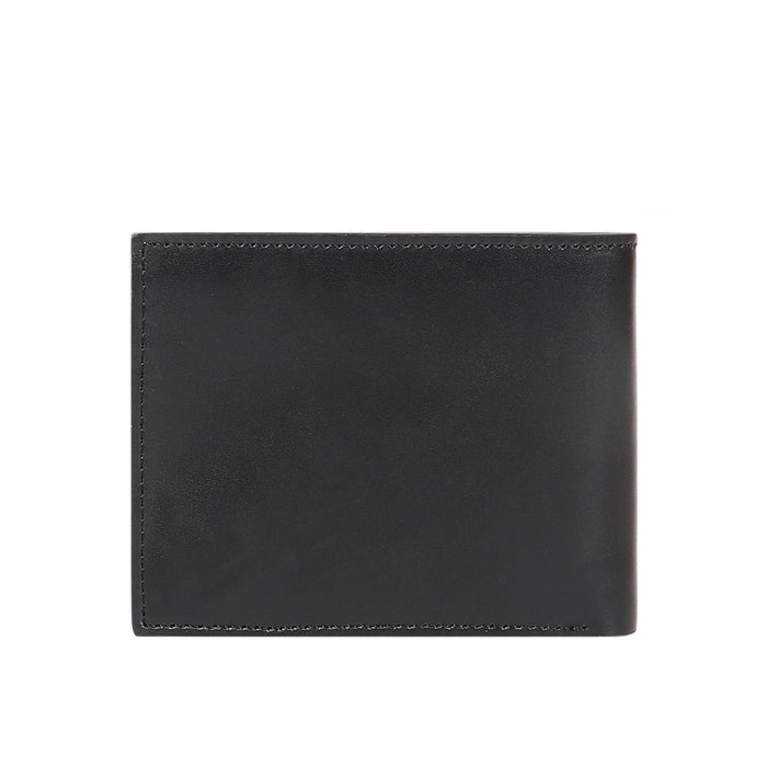Burbank W2 Black Leather Bi-Fold Wallet