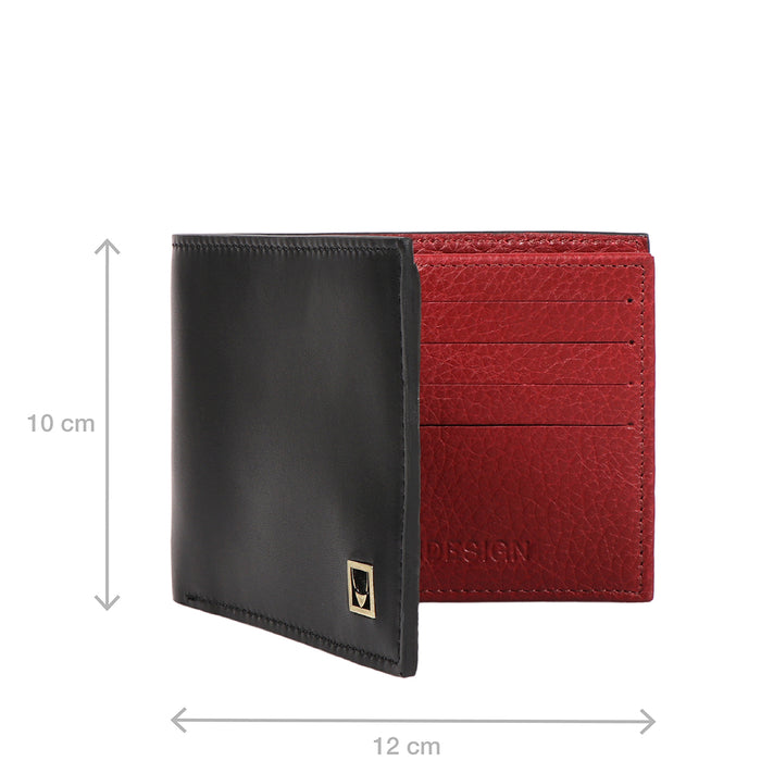 Burbank W2 Black Leather Bi-Fold Wallet