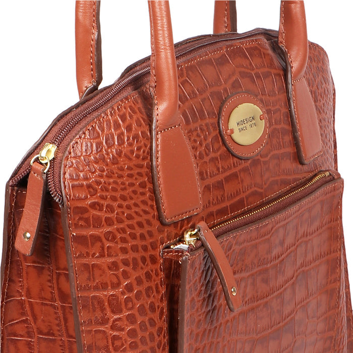 Calama 01 Tan Leather Tote Bag