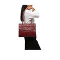 Calama 03 Red Leather Tote Bag