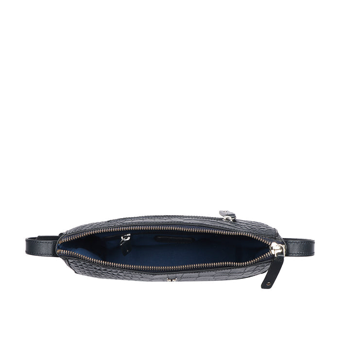 Cali 01 Blue Leather Baguette