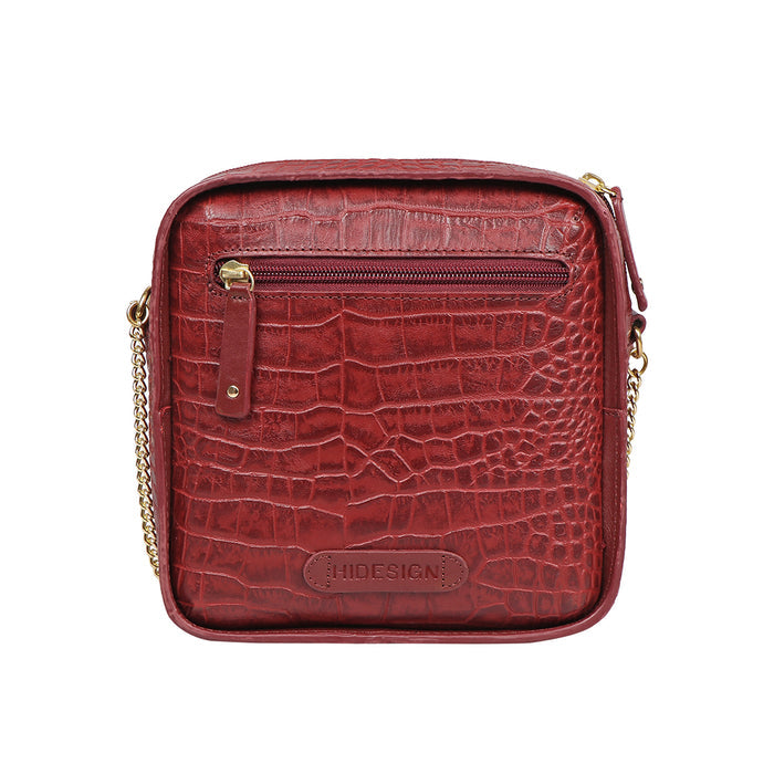 Cali 02 Red Leather Sling Bag