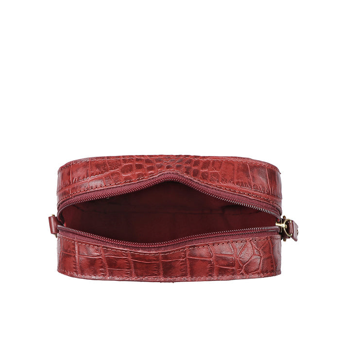 Cali 02 Red Leather Sling Bag