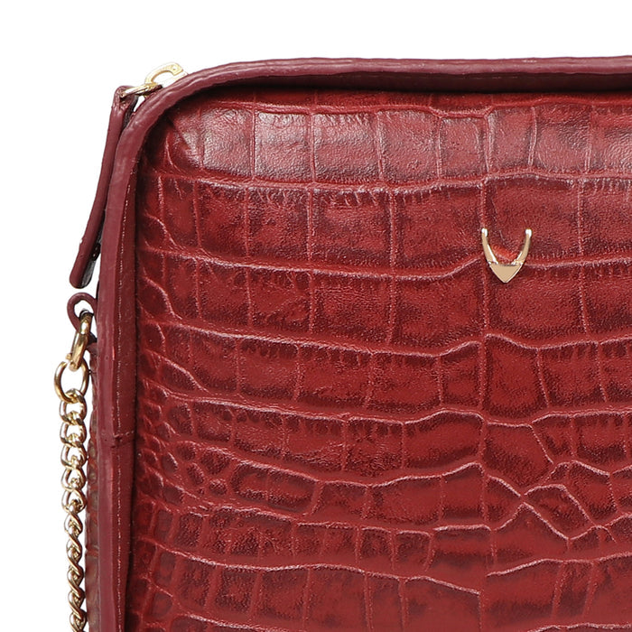 Cali 02 Red Leather Sling Bag