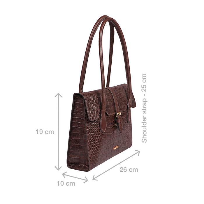 Cali 03 Brown Leather Tote Bag