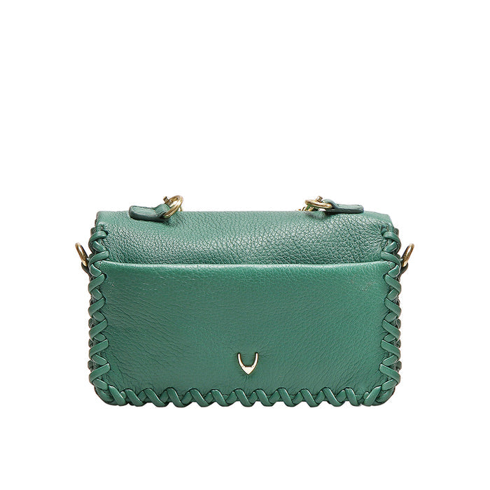 Callas 02 Green Leather Sling Bag