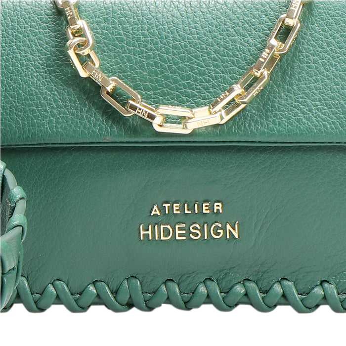 Callas 02 Green Leather Sling Bag