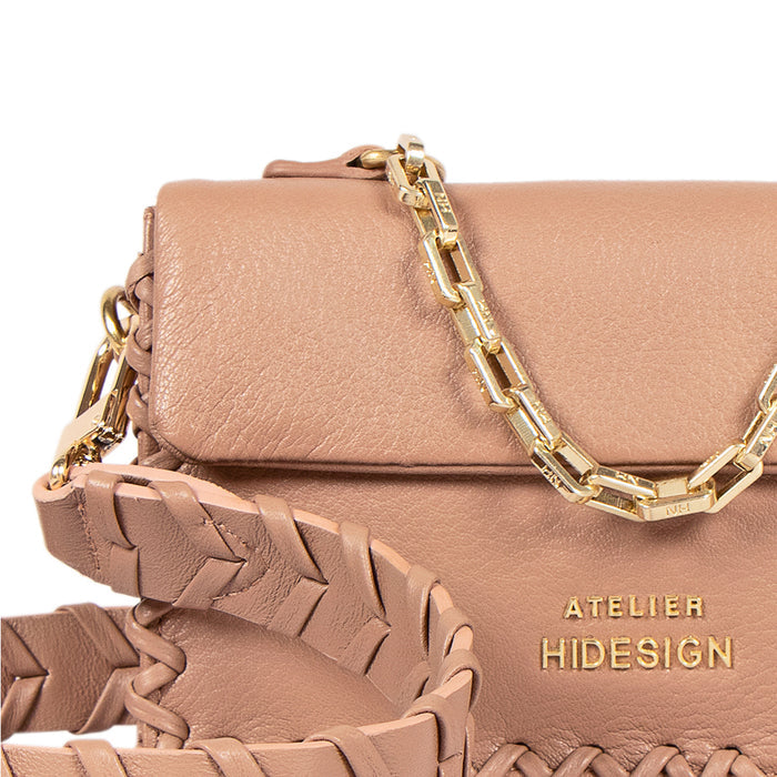 Callas 02 Nude Leather Sling Bag