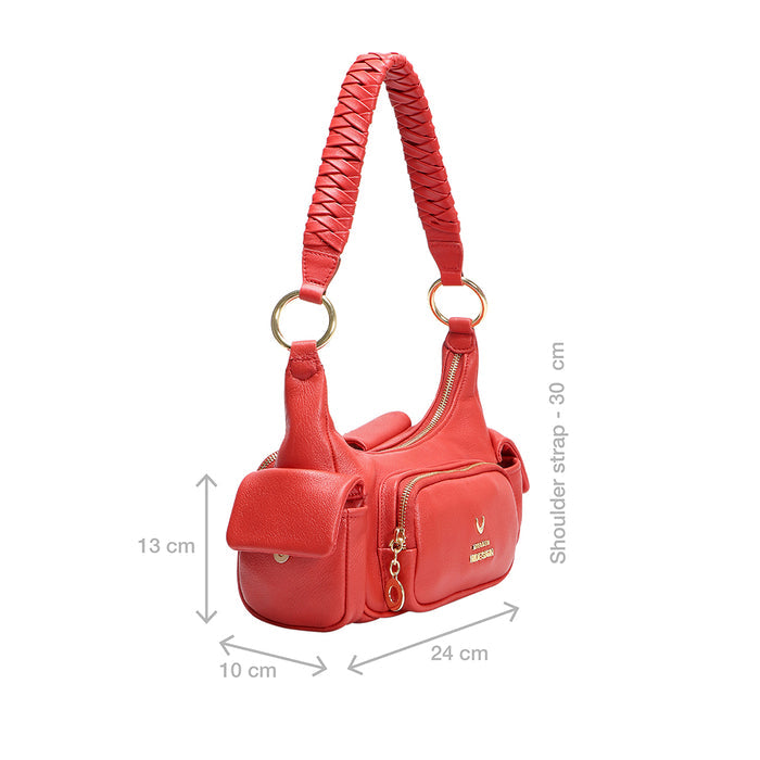 Callas 03 Red Leather Shoulder Bag