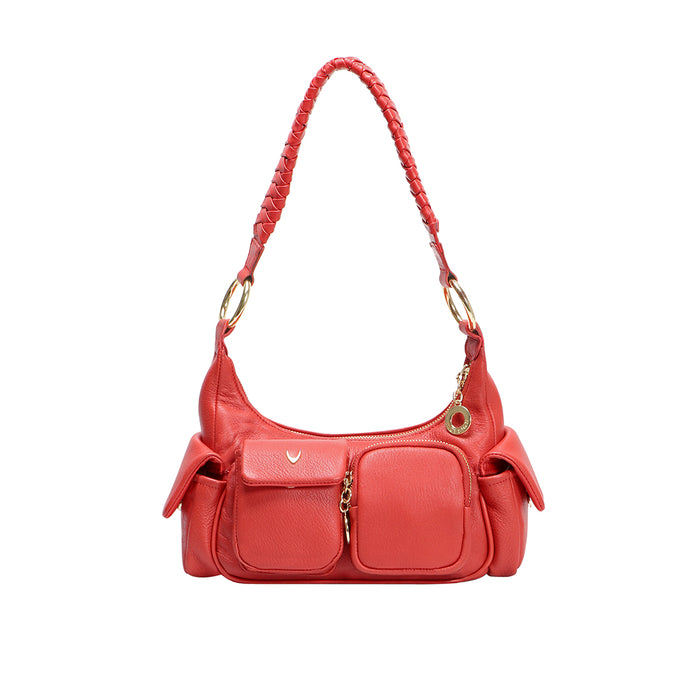 Callas 03 Red Leather Shoulder Bag
