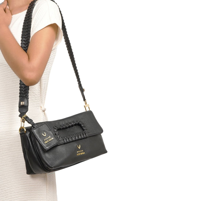 Callas 05 Black Leather Shoulder Bag